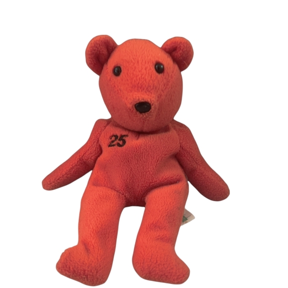Salvino's Bamm Beano's Orange # 25 Bonds Beanie Bear - Picture 1 of 5